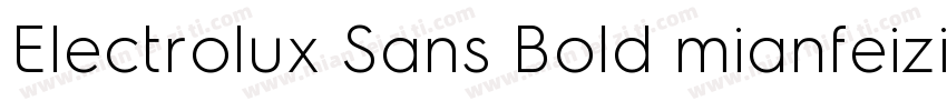 Electrolux Sans Bold mianfeizitico字体转换